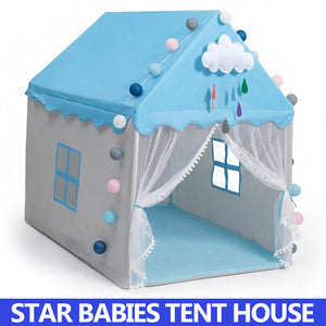 Star Babies Kids Play Tents for Toddlers Kids Tents Indoor Playhouse - Princess Tent for Girls Toy House Gift - Blue