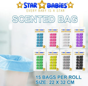 Star Babies - Scented Bag Blister - Pack of 5/75 Bags - Blue