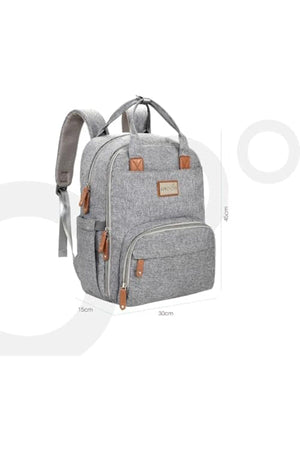 MOON NUTRA Diaper Backpack - Grey Melange