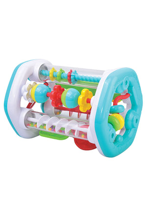 Fun N Roll Flower Activity Toy for Babies - Spinning Knobs, 8 Activities, Hand-Eye Coordination, Visual Stimulation
