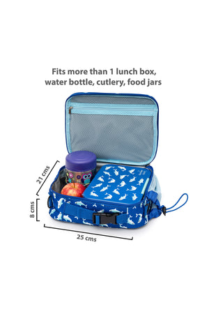 Bamboo Bark kids childrens insulated lunch bag for school, picnic, nursery, toddler, 3 ways to hold