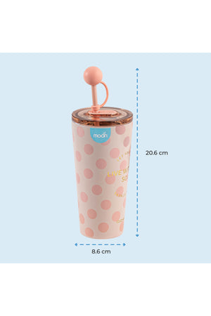 MOON Double Smoothie Cup With Straw
86x86x206mm
473ml / 16oz-Pink