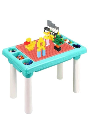 StarMarz 300-Piece Multi-Functional Toy Block Table – Multicolor