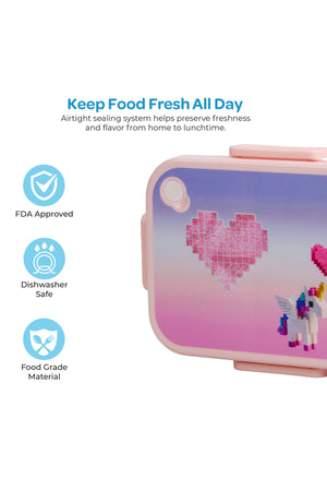 مون Kids Lunch Box PP + Stainless Steel Insulated Tiffin Box Leak-Proof, BPA-Free, Durable School Lunch Box لـ Boys & Girls Easy Open Clips Food Safe Eco-Friendly Kids Meal Box صورة المنتج | MOON Kids Lunch Box | PP + Stainless Steel Insulated Tiffin Box | Leak-Proof, BPA-Free, Durable School Lunch Box for Boys & Girls | Easy Open Clips | Food Safe Eco-Friendly Kids Meal Box product view