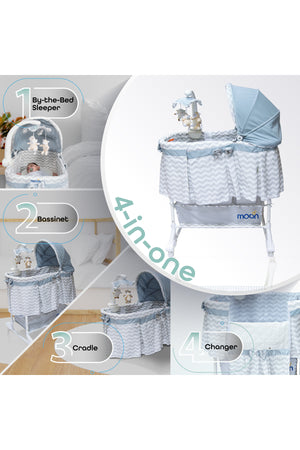 MOON Soffy - 4 in 1 convertible cradle - Grey
