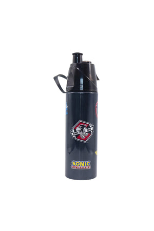 MOON Licensed Sonic Kids Water Bottle with Spray Mist | Cooling Spray | BPA-Free Stainless Steel | Leak-Proof for School, Camping, Hiking, Outdoor Play | Boys Water Bottle |500ml