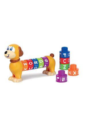 Little Learners Puppy Learning Blocks - Alphabet Blocks for Kids, 10 Blocks Set