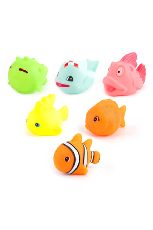 MOON Baby Sea Life Toys – 6-Pcs Bath Fish Toys for Toddlers