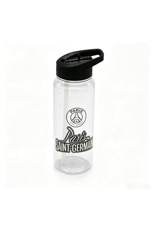 Paris Saint Germain Plastic Water Bottle 600ml مع Straw Lid, PSG Football Leakproof School Bottle لـ Boys, Teens & Kids, Reusable Sports Bottle لـ Gym, Travel & Outdoor Use (أخضر & أسود) | Paris Saint Germain Plastic Water Bottle 600ml with Straw Lid, PSG Football Leakproof School Bottle for Boys, Teens & Kids, Reusable Sports Bottle for Gym, Travel & Outdoor Use (Green & Black)