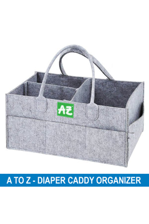 Star Babies - A To Z Diaper Caddy Organizer - Grey