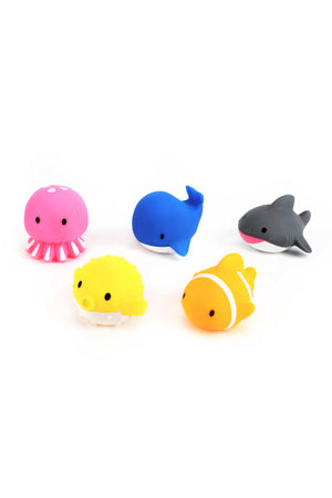 MOON Baby Aquatic Life characters Toys – 5-Pcs Bath Fish Toys for Toddlers