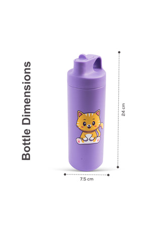 Cocobee Stainless Steel Vacuum Flask , 550Ml, Leakproof & Odour-Free, Food Grade Material (3 Years+)– Purple