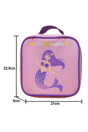 Star Babies - Star Babies Little Mermaid Bento Lunch Box with 4 Compartments, BPA Free, Leak-Proof with insulated Lunch Bag
