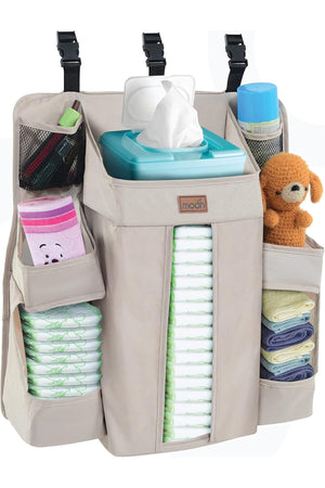 MOON Baby Crib Orgnizer- Beige