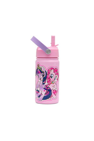 My Little Pony Stainless Steel Insulated Water Bottle 400ml with Straw Lid – Leakproof School Bottle for Girls, Teens & Kids, Reusable Metal Bottle for Gym, Travel & Outdoor Use