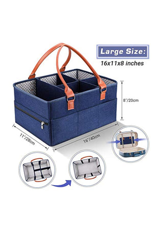 Star Babies Caddy Diaper bag organizer - Navy Blue