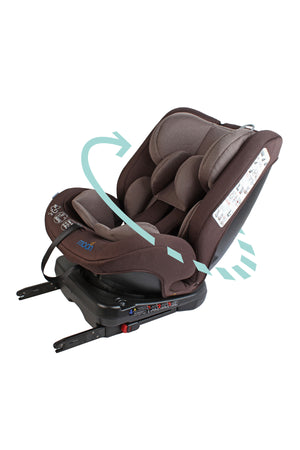 MOON Rover -Baby/Infant Car seat Group:(0+,1,2,3) (0-12 years) 360° Rotate - Brown