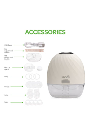 MOON Wearable Hands-Free Breast Pump,150ml - Yellow