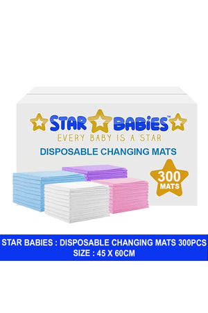 Star Babies - Disposable Changing Mats - Color May Vary - 300 Pcs