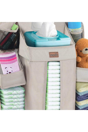 MOON Baby Crib Orgnizer- Beige