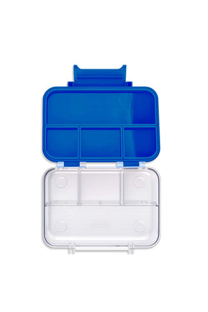 Cocobee-Tritan Bento Lunch Box, Bpa Free, 4 Compartments, Leakproof, Design – Blue