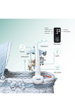MOON Soffy - 4 in 1 convertible cradle - Grey