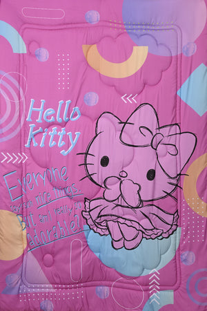 Hello Kitty 5-In-1 Bnb Comforter Set, Brushed Microfiber With Polyester Shell – Pink