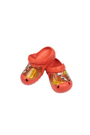 Cars Kids Clogs Lightweight & Comfortable Slip-On Sandals –For Boys – Red Color