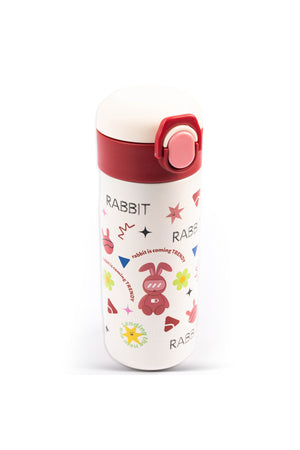 Cocobee Insulated Stainless Steel Water Bottle – Leakproof, Odour-Free, 500Ml, Soft Grip Handle – Red (3 Years+)