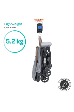 MOON Ritzi-Lite Baby Cabin Stroller -Grey