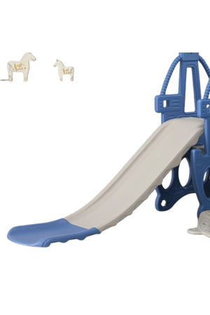 Kikibebe 3-In-1 Multi-Function Baby Slide & Swing – For Ages 1-6, Indoor Use – Blue