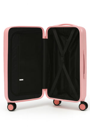 W.O.K 3-Piece Hard Shell Luggage Set – 20", 24", 28" Spinner Trolleys With Number Lock – Rose Gold
