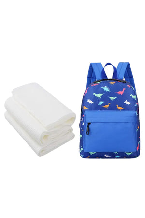 Star Babies - Kids School Bag - 10.24-Inch with Disposable Towel - 3pcs - Blue