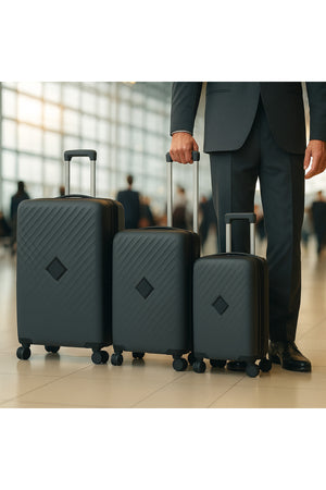 ELITE- Premium Hard-Shell Luggage 20 inch – Lightweight Spinner Suitcase – Dark Grey