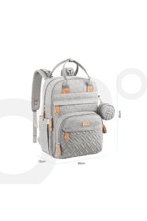 MOON KaryMe - Diaper Back Pack with pacifier case- Grey