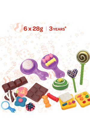 MOON Kid's Dough Candies Set. 6 x 1oz dough bag.