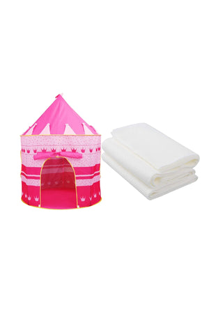Star Babies - Play Tent House w/ Disposable Towel 3pcs - White