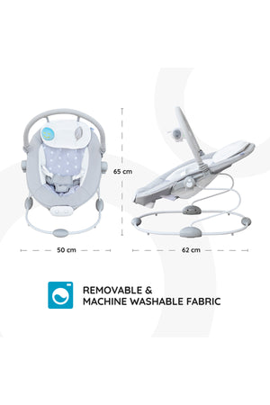 MOON Hopper Baby Bouncer - Grey Star