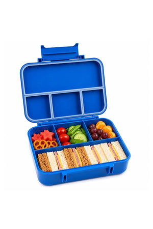 Cocobee Tritan Bento Lunch Box – 4 Compartments, Leakproof & Bpa-Free, Blue