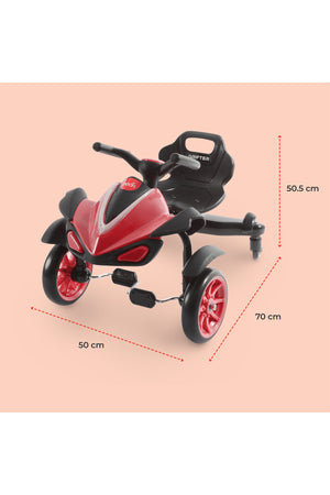 MOON Drifter Drift Bike - 4 Wheel Scooter, 3 Years and Above-Red