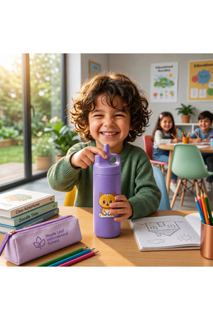 Cocobee Stainless Steel Vacuum Flask , 550Ml, Leakproof & Odour-Free, Food Grade Material (3 Years+)– Purple