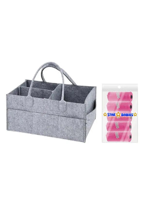 Star Babies - Caddy Diaper Bag w/ Scented Bag - 5pcs - Color May Vary