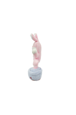Galaxy Pinky Toy Musical Swing Rabbit for Kids, Ring Toss Interactive Bunny with Light and Music, Dancing Plush Rabbit Recording Toy for Toddlers Boys and Girls