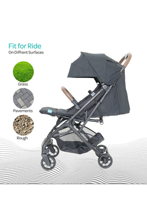 MOON Ritzi-Lite Baby Cabin Stroller -Black