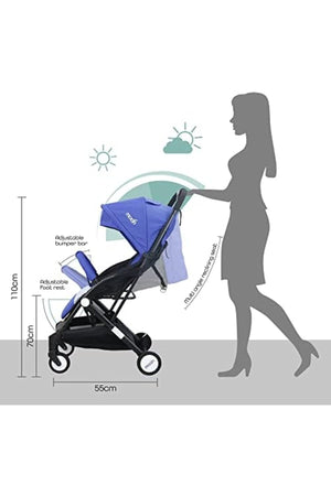 MOON Travel-Lite - Cabin Stroller,Royal blue