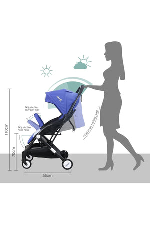 MOON Travel-Lite - Cabin Stroller,Royal blue