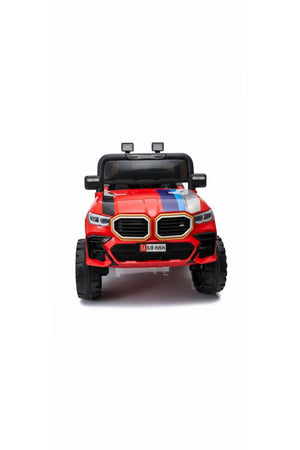 Urban Tots UT-888 Electric Ride-On Jeep for Kids – 12 V Rechargeable Battery Car with Dual Motor, Remote Control, LED Lights & Music Player – Sport Style ( Red )