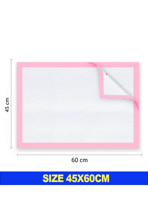 Star Babies -Premium Disposable Changing Mats (Pack of 100) “ 50pcs (33x45cm) & 50pcs (45x60cm) “ Ultra-Absorbent Leak-Proof diaper Underpads for Babies, Toddlers, and Travel “ Blue