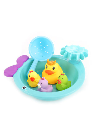 MOON Floating Duck Family Set – Assorted Mini Ducks with Boat and Sieve