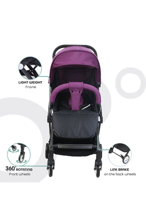 MOON Travel-Lite - Cabin Stroller,Purple